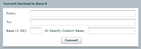 Convert Decimal to Base Screenshot